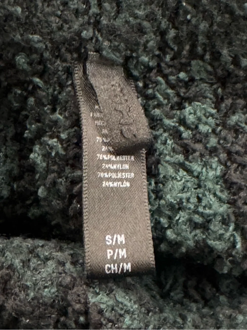 Skims Cozy Knit Fuzzy Plaid Pants Green Black Women’s Medium - Picture 4 of 4